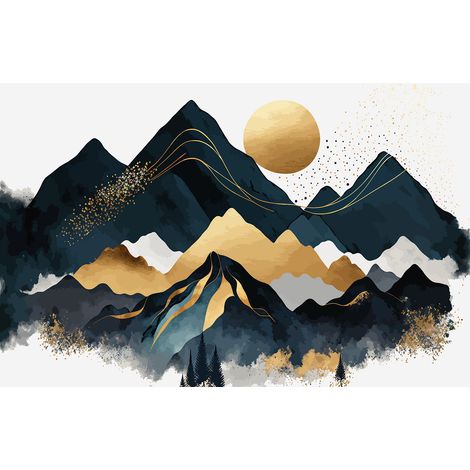 Papier peint panoramique - Paysage design - 130 cm x 84 cm (1/2)