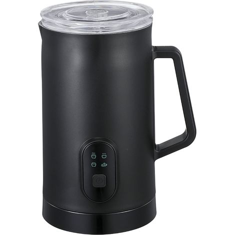 Espumador de leche eléctrico (400 W, 580 ml), para espuma fría y caliente, funcionamiento silencioso, 4 programas automáticos, acero inoxidable con revestimiento antiadherente, para latte macchiato, c (1/5)