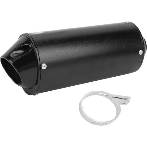 Silencieux d'échappement noir 32mm pour moto cross 90cc 110cc 125cc 150cc 160cc, pot d'échappement ATV pit bike, silencieux universel 1.3 pouce (1/5)