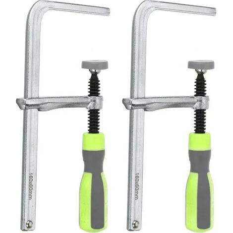 Lot de 2 Pinces de Serrage pour Rail de Guidage, Serre-Joint MFT en Métal pour Travail du Bois, Fixation Rapide Compatible Makita Festool (1/5)