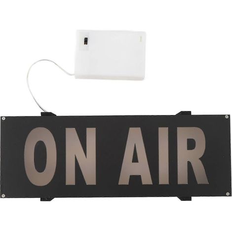 Enseigne lumineuse « À l'antenne » avec bouton de commande LED, enseigne lumineuse créative « À l'antenne » pour tables de studio