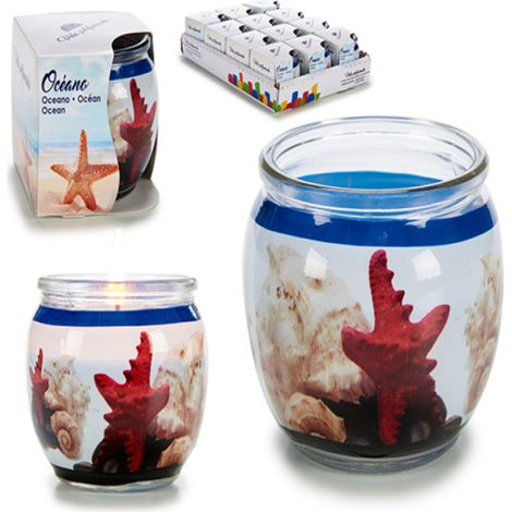 Set di 12 candele profumate in vetro - Stile Marittimo