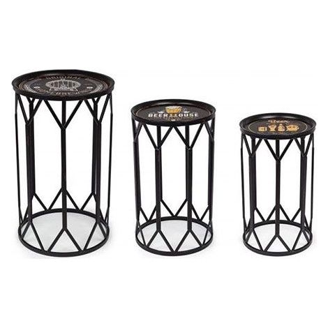 Set 3 Tavolini Tankard Bizzotto - 0740408 (1/5)