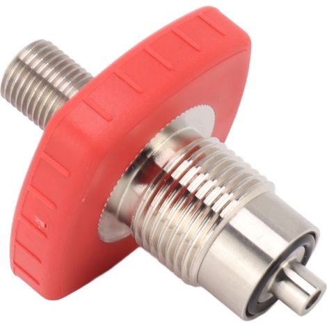 Connecteur de réservoir de CO2 carré rouge G5/8 vers 1/4 BSPP en acier inoxydable (1/5)