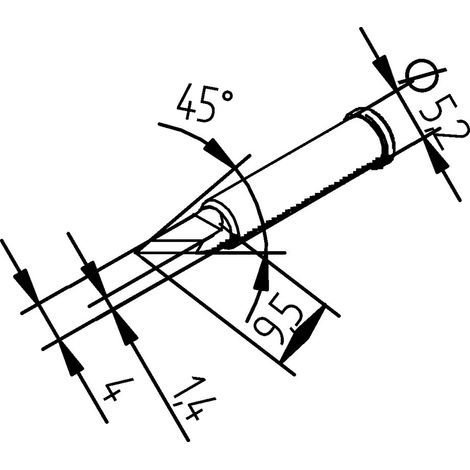 Ersa 0102BDLF20 Lötspitze Spitzen-Größe 2 mm Inhalt 1 St. (1/2)