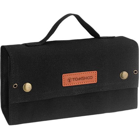 bouteille de condiments Sac à épices portable avec 10 pots à épices, sac de rangement d'assaisonnement en sport Noire (1/5)