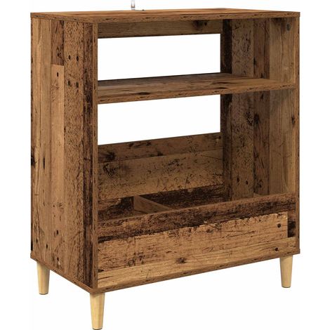 Plattenspieler Stand Eichenholz 71 x 39,5 x 83 cm Holzwerkstoff vidaXL (1/5)
