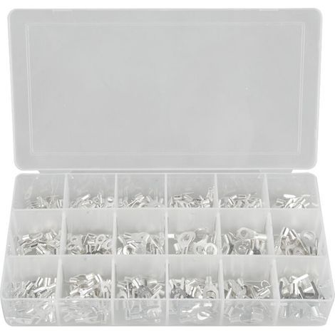 Kit d'assortiment de cosses à sertir de type U non isolées de 420 pièces, 18 valeurs,DUBUNS (1/5)