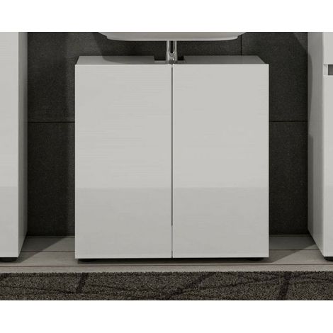 Waschbeckenunterschrank Vione, 2 Türen, 34x60x62h cm Weiß (1/4)