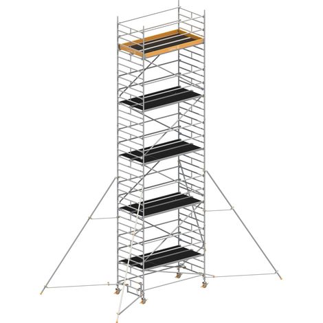 Layher Rollgerüst Uni Breit P2 mit Gerüststützenlänge 5,0m, 11,20m AH (1/4)