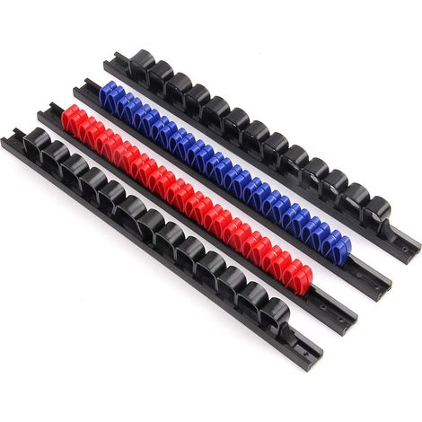Organisateur de tournevis à code couleur, ensemble de 4 porte-outils pour garage, atelier et boîte à outils (1/5)