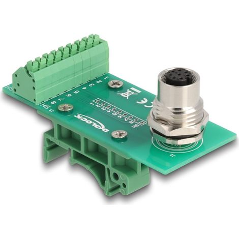 Anschlusszubehör delock m12 transfer module weiblicher Stecker Terminal
