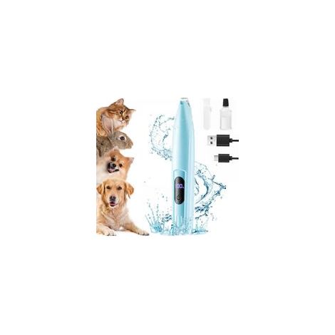 Tondeuse pour chien rechargeable – Faible bruit – Lame en céramique – Idéale pour pattes, oreilles et yeux – Utilisation sans fil (1/5)