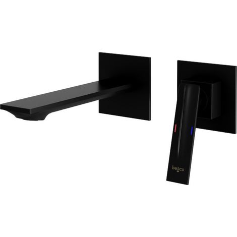 Grifo de lavabo empotrado negro Aspira Besco (1/5)