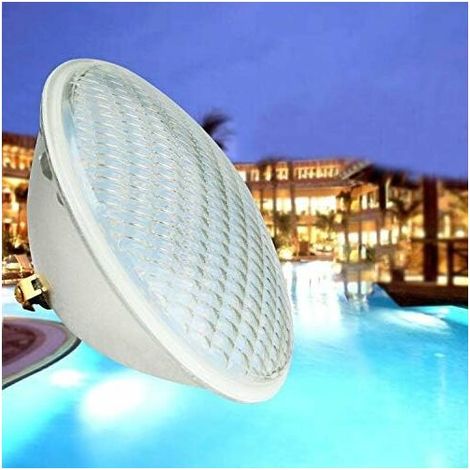 LED Pool Lights, 36W PAR 56 Swimming Pool Lighting, Waterproof Warm Light for Outdoor Indoor Swimming Pool Pond [DC/AC 12V]