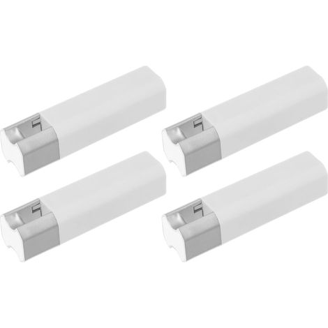 Poignées de Tirage pour Stores sans Fil 55g en Plastique Mat Blanc, Poids pour Cordons de Rideaux, Accessoires de Montage Compatibles Universellement pour Stores Enrouleurs Lot (1/5)