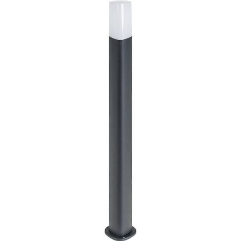 Farola coura ip44 1xe27 l.7xan.7xal.80cm aluminio + policarbonato (pc) antracita (1/2)