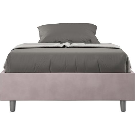 Letto Matrimoniale Francese Sommier 140x200 cm Senza Rete Azelia Glicine (1/3)