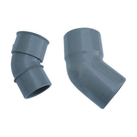 CURVA 45  ° MF PVC GRIGIO- Diam. 40- senza- pezzi 1