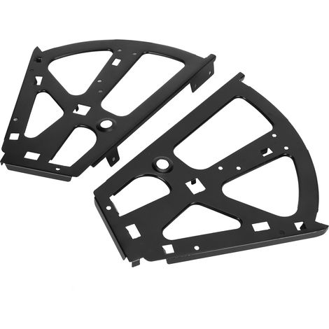 Charnière pour meuble à chaussures à 2 niveaux, pivotante, en acier laminé à froid, accessoire de mobilier noir (1/5)