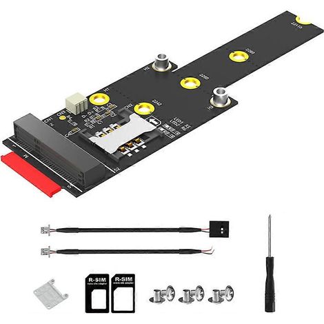 M.2 Key M auf Mini PCIe Adapter mit SIM-Kartensteckplatz, kompatibel mit WiFi-, WWAN-, LTE- und 3G/4G/5G-Netzwerkmodulen für Desktop-Computer. (1/5)