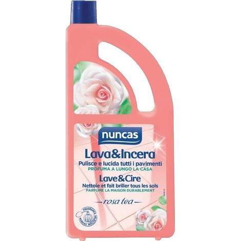 Lava e incera profumato per pavimenti nuncas rosa tea litri 1 - nuncas italia (1/2)