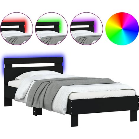 Maison Exclusive - Estructura de cama con cabecero y luces LED ne (1/5)