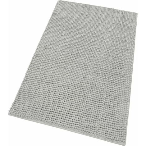 Tapis de Bain Confortable Doux Anti-dérapant Chambre à Coucher Gris Clair - 55x110 cm (1/4)
