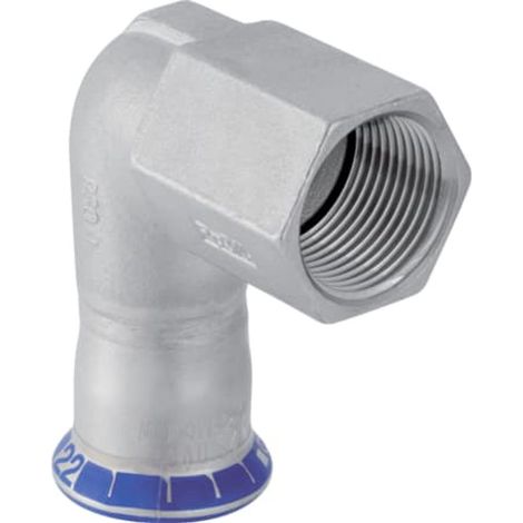 Geberit Mapress Acero inoxidable Codo de transición 90° con rosca interior, DN 25, dø 28 mm, 33806