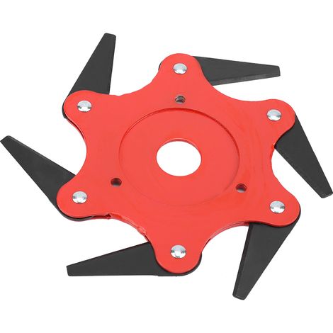 Tête De Coupe En Acier 65mn - Lame Rasoir Pour Débroussailleuse - Outil Jardinage Agricole - Lot De 6 Pièces (1/5)