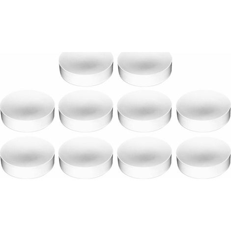 – Lot de 10 embouts de tube rond en PELD – Protection pour meubles – Ø 45mm blanc – Finition esthétique pour tables et chaises (1/3)
