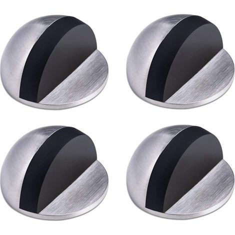 Butée de porte Ulisem, butée de porte en acier inoxydable, butée de porte autocollante, butée de porte de sol, butée de porte en caoutchouc, butée de porte en forme de croissant pour la maison et le b (1/4)