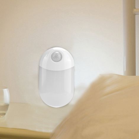Lampe LED à détection infrarouge, prise UE 110V-240V, éclairage nocturne pour chambre, bureau, intérieur (1/5)