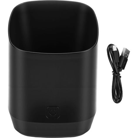 Tasse doseuse numérique avec affichage LED, balance à café goutte à goutte, rechargeable par USB C, résistante aux éclaboussures, noire