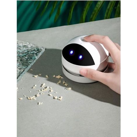 1 pièce Aspirateur à main, sans sac, nettoyage à sec, USB rechargeable, pour voiture et bureau