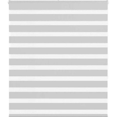 4014450 Store zèbre gris clair largeur du tissu 130,9 cm polyester (1/5)