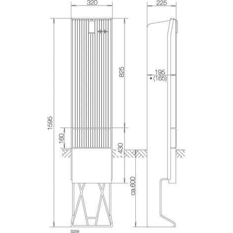 ABN Anschlusssäule FB1 BH6 SL162P