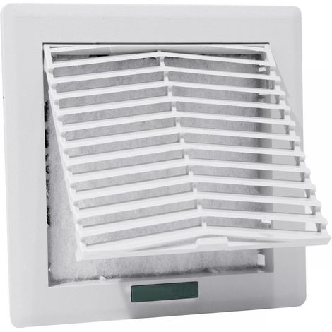 Em Distribution – Grille de ventilation 160x160mm IP54 – Filtre amovible pour armoire électrique – Installation murale facile – Étanche contre poussière et eau (1/5)