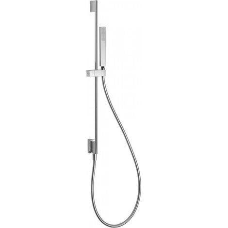 Barre coulissante avec prise d’eau au mur Ø 14 mm. Long. 760 mm. Douchette anticalcaire. (202.639.01). Flexible. - TRES 03493201 (1/2)