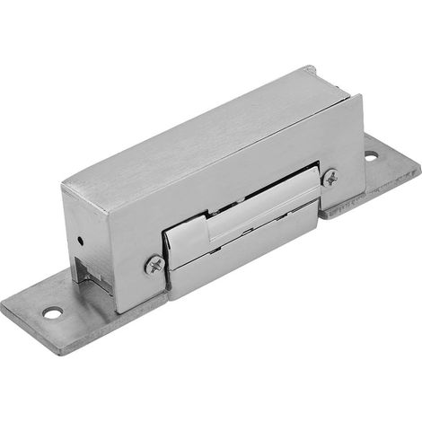Serrure de gâche électrique, serrure de porte étroite réglable pour serrure de porte électrique, type de déverrouillage pour bâtiment de bureaux/portes en acier inoxydable (1/5)