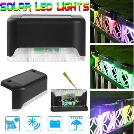 MINKUROW LED-Solarlampe Gartenwegleuchte Außenbeleuchtung Gartenlampe (weißes Licht) - Schwarz (1/5)