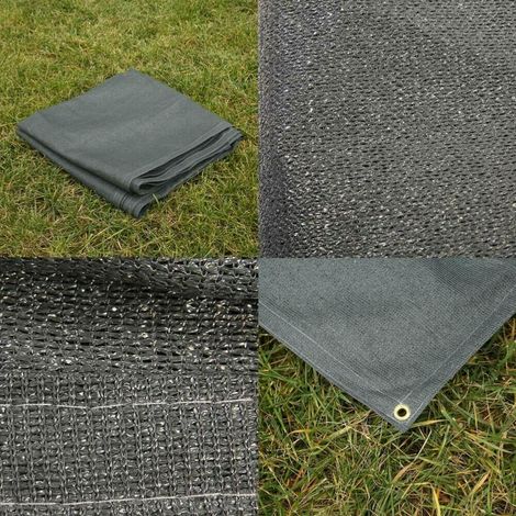 Tapis de sol auvent camping 500 x 250cm - résistant et respirant