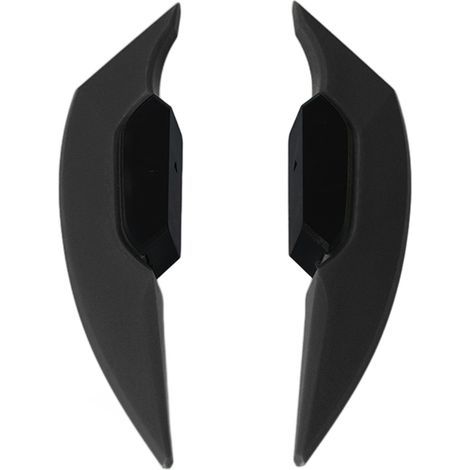 1 paire d'ailerons aérodynamiques latéraux universels pour motos et vélos électriques - noir (1/5)