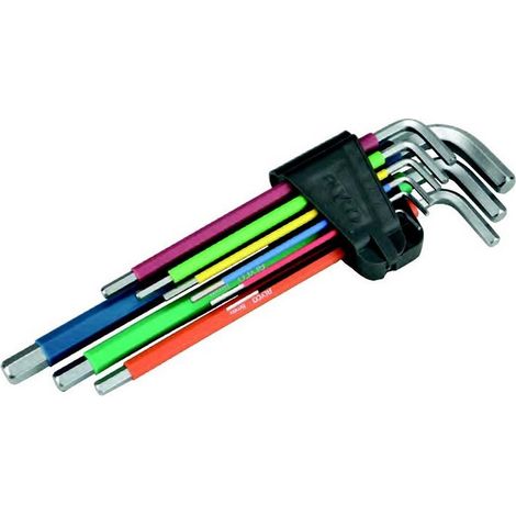 JEU 9 CLÉS ALLEN HEXAG. MULTICOLORE
