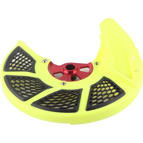 Garde de disque de frein avant CR125R 250R CRF250R 450R 250X 450X, protection rotor, couvre-disque remplacement, matériau robuste, coloris noir, compatible motocross. (1/5)
