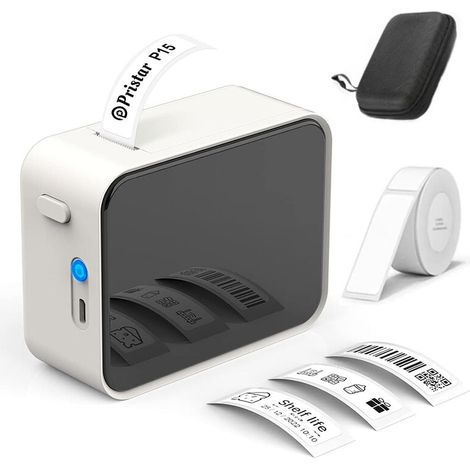 Etiquette,Portable Imprimante d'étiquettes - imprimante etiquette Bluetooth thermique étiqueteuse,Utilisé au bureau,code à barres,petite entreprise,magasin,Maison, Bure au, école,Compatible avec Andro (1/5)