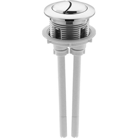 Bouton poussoir de toilette de 38 mm, bouton de chasse d\'eau double, galvanoplastie, accessoire de remplacement de valve de toilett (1/5)