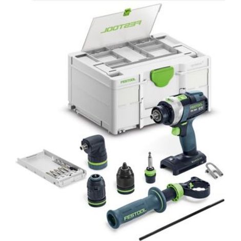 Festool Akku-Schlagbohrschrauber QUADRIVE TPC 18/4 Basic-Set/XL, incl. Zubehör, Systainer (1/4)