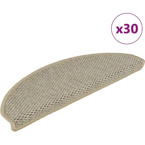 Stufenmatten Selbstklebend Sisal-Optik 30Stk 65x21x4cm Hellgrün
