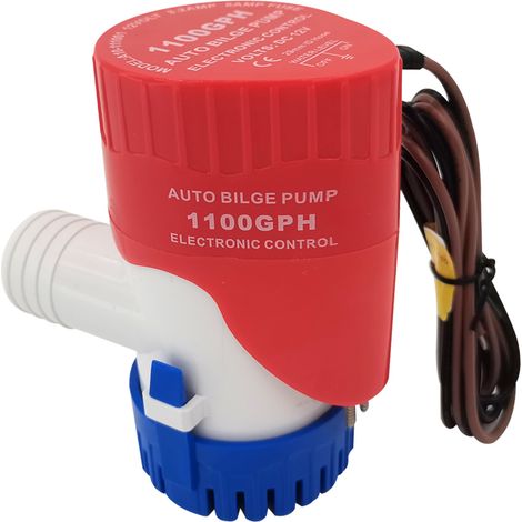Marine 1100GPH Automatic Bulch Pump 12V White Water Pump Intelligent Submersible Pump Marine Yacht & RV Accessories - 12V - Bulch Pump (1/4)